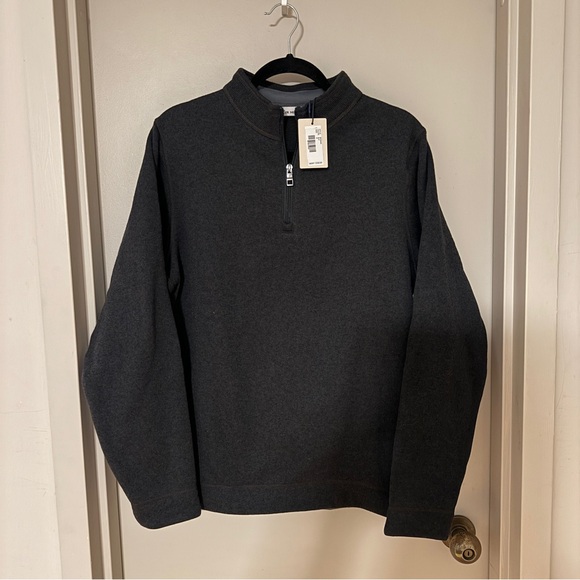 Peter Millar Other - NWT Peter Millar Men's Black Sweater Fleece 1/4 Zip